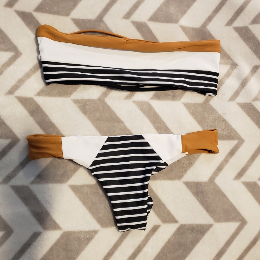 strapless bikini